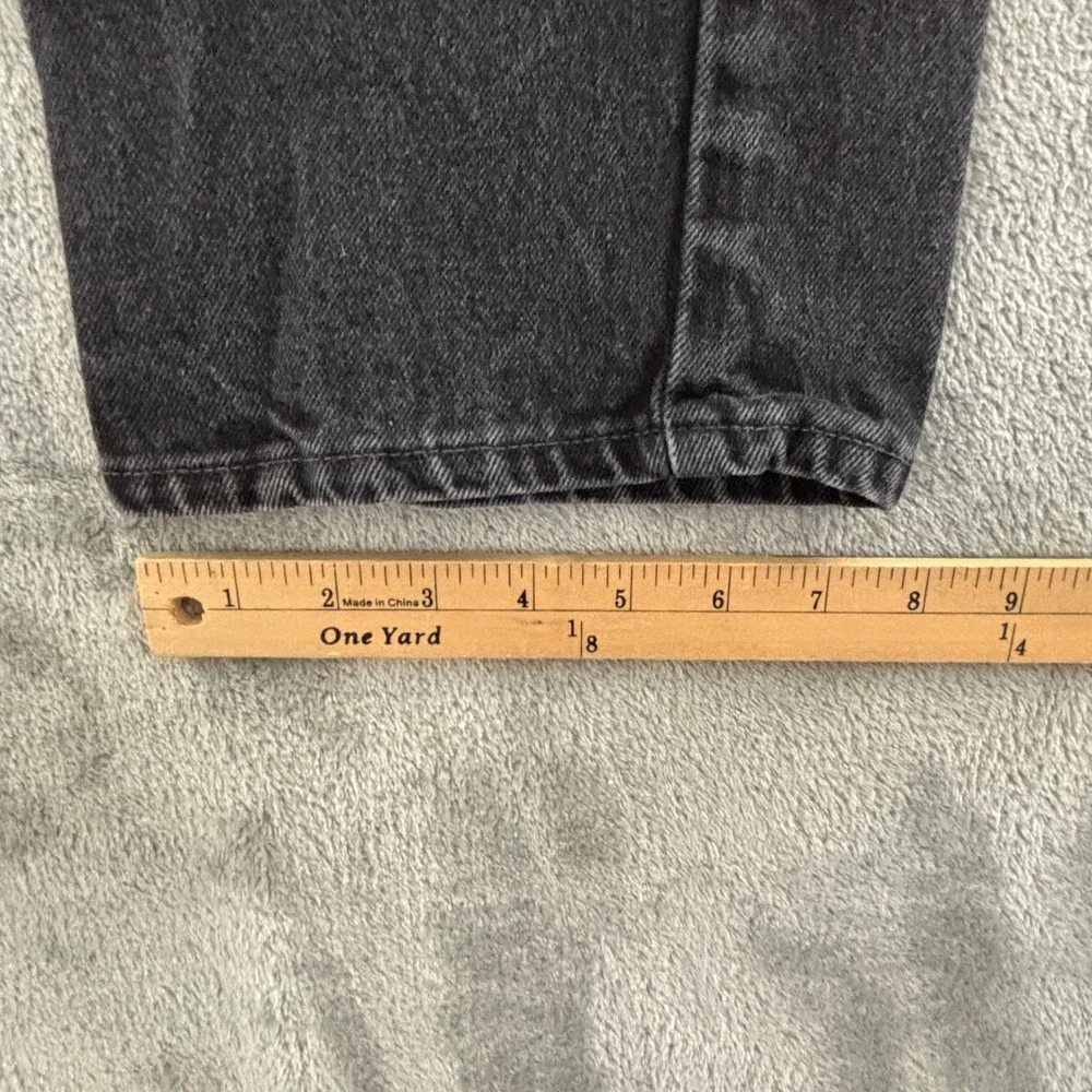 Vintage 90s Levis 505 Regular Fit‎ Straight Leg Jeans Mens 38x32 Black Denim USA